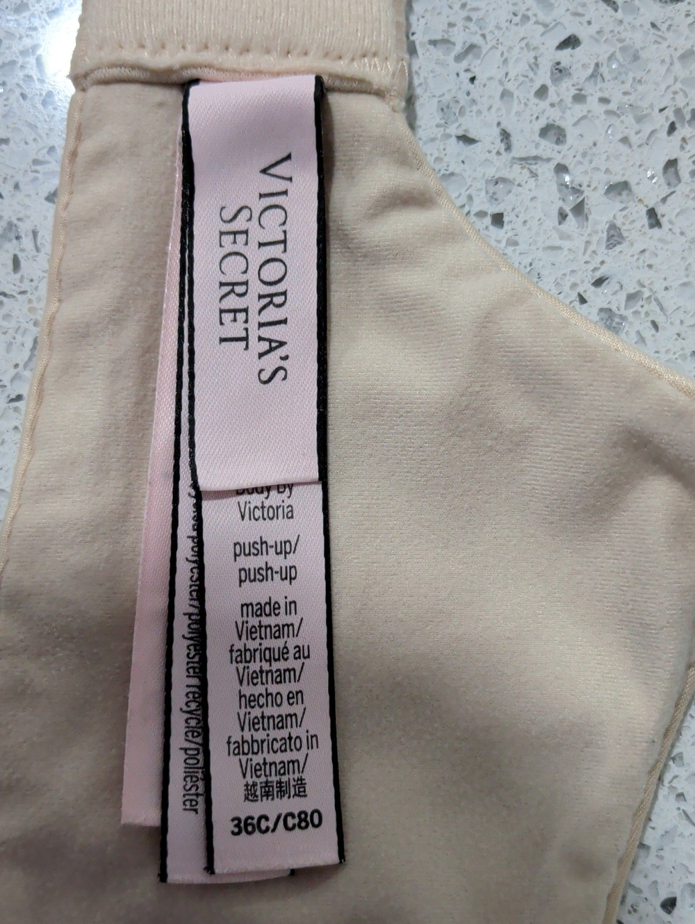 Body By Victoria Secret Push-up Bra Nude Color With Lace And Adjustable Straps. - Picture 8 of 8